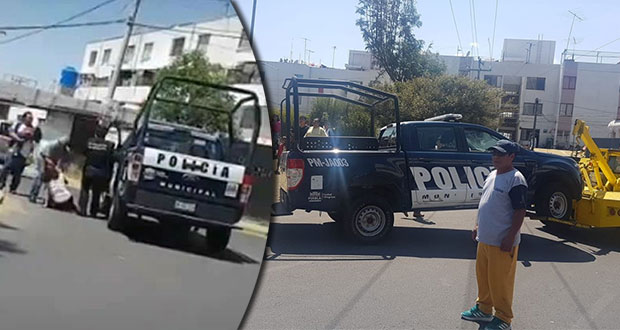 Patrulla municipal arrolla a mujer y su bebé en la Rivera Anaya