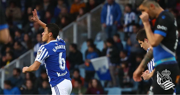 Héctor Moreno se estrena con gol en victoria de la Real Sociedad