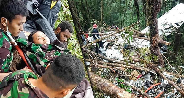 Niño sobrevive a avionazo en el que murieron 8 personas en Indonesia