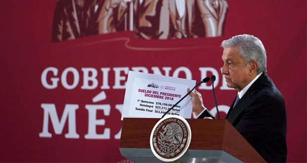 AMLO devuelve 22,313 pesos de 1ª quincena; se queda con 53,846