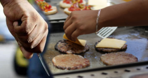 En Los Héroes, sujetos navajean a vendedor de hamburguesas