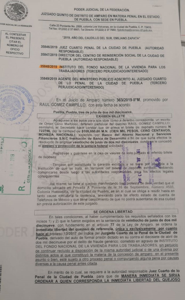 Obtiene libertad Raúl Gómez, exlíder de la Canadevi detenido por fraude