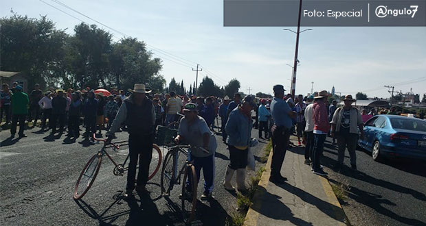 Habitantes de Zacatepec paran ampliación en parque industrial de Huejotzingo