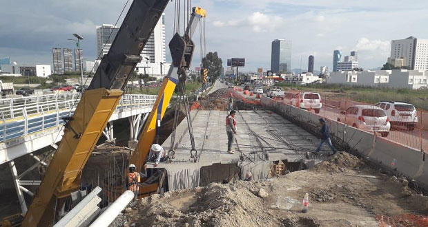 Al 95 por ciento, avance del puente Santa Clara en periférico