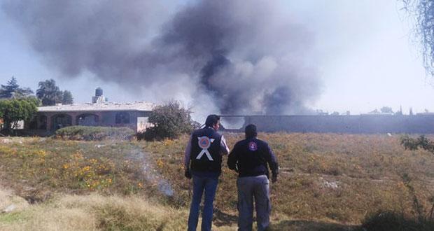 Explota casa deshabitada que almacenaba pirotecnia en Tepeaca