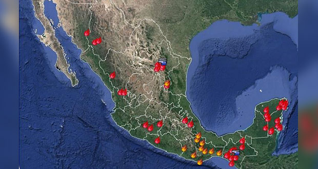 Se elevan a 53 los incendios forestales activos en 16 entidades