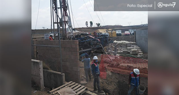 Exigen parar perforación de pozo para residencial en Almecatla; “roban agua”