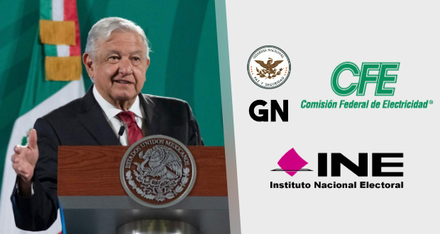 AMLO propondrá reformas constitucionales para CFE, GN e INE