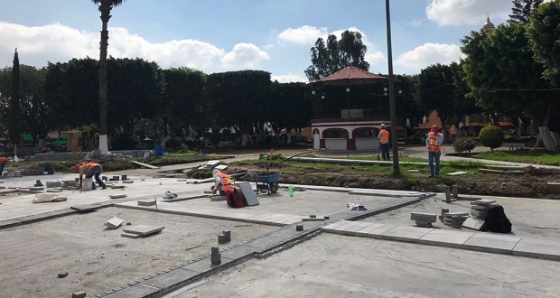 Supervisa Karina Pérez cuatro obras de Sedatu en San Andrés Cholula