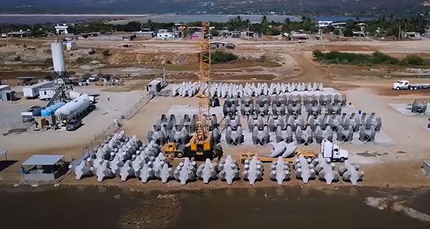 Rompeolas para Istmo de Tehuantepec, amigable con medio ambiente