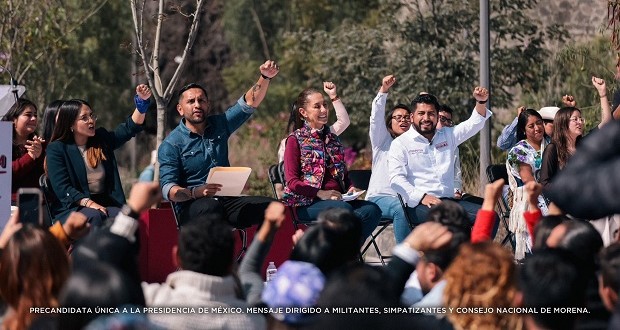 Sheinbaum suma a jóvenes en campaña; Zaldívar invita a diálogos por justicia. Foto: Especial.