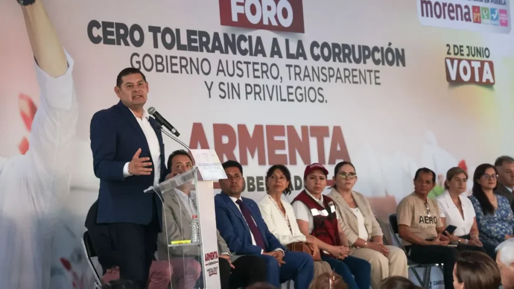 Uso de tecnología en el gasto público, plantea Armenta para combatir corrupción