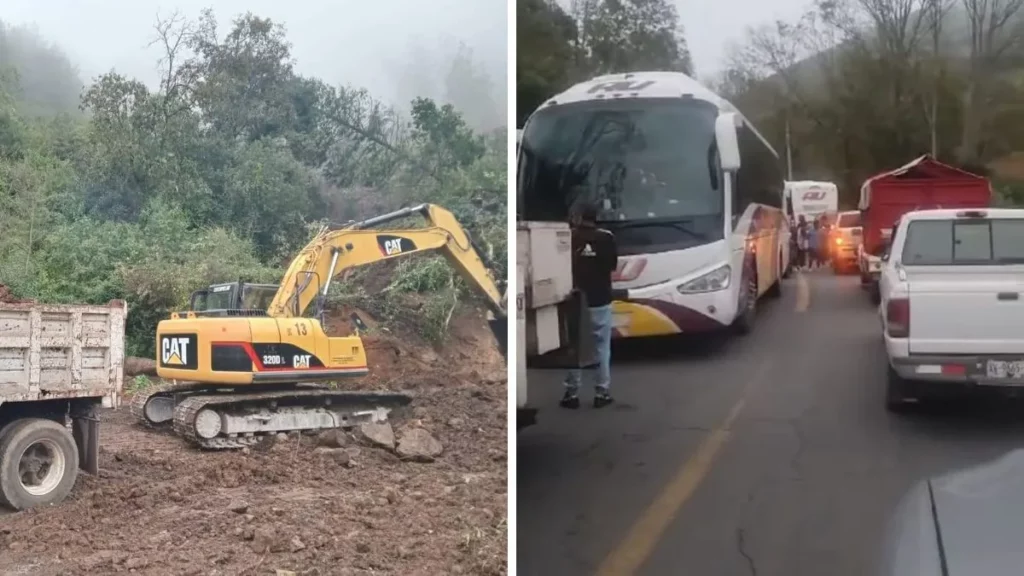 Derrumbe de talud en la Puebla-Orizaba bloquea paso; conoce vías alternas